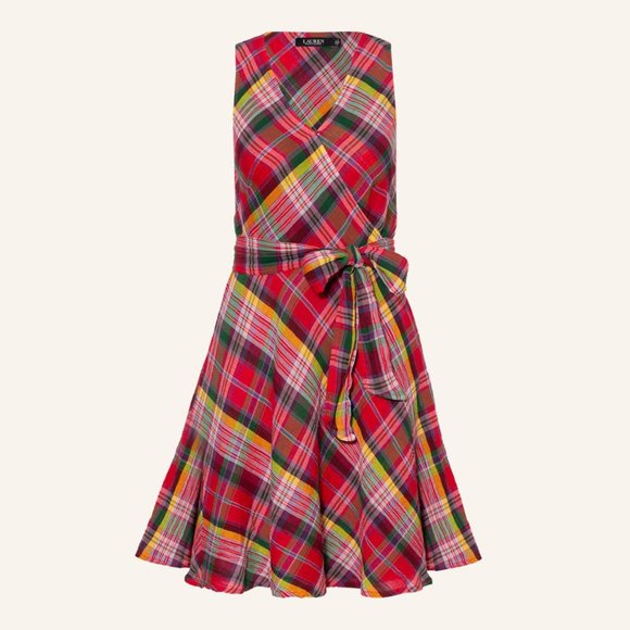 Ralph Lauren Fit and Flair Plaid Dress - Picture 2 of 6